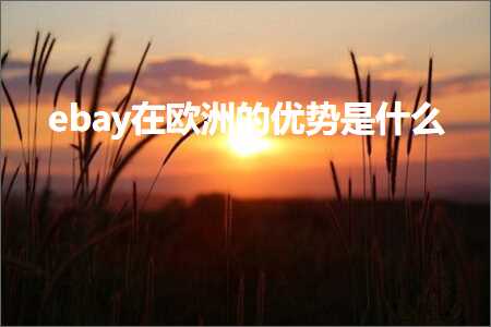 跨境电商知识:ebay在欧洲的优势是什么