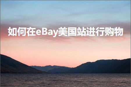 跨境电商知识:如何在eBay美国站进行购物