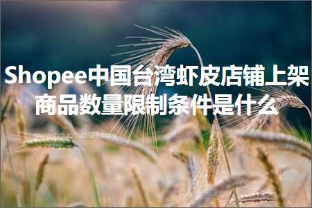 璺ㄥ鐢靛晢鐭ヨ瘑:Shopee涓浗鍙版咕铏剧毊搴楅摵涓婃灦鍟嗗搧鏁伴噺闄愬埗鏉′欢鏄粈涔? width=